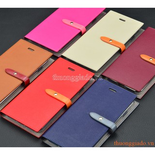 Bao da cầm tay nắp gập mở cho iphone 7 plus , romance diary, mercury
