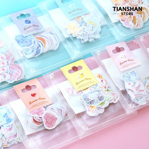 Set 70 Miếng Dán Trang Trí Xinh Xắn