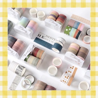 Set 10 Cuộn Washi Tape trang trí Scrapbook, Bullet Journal, sổ tay Planner độc đáo