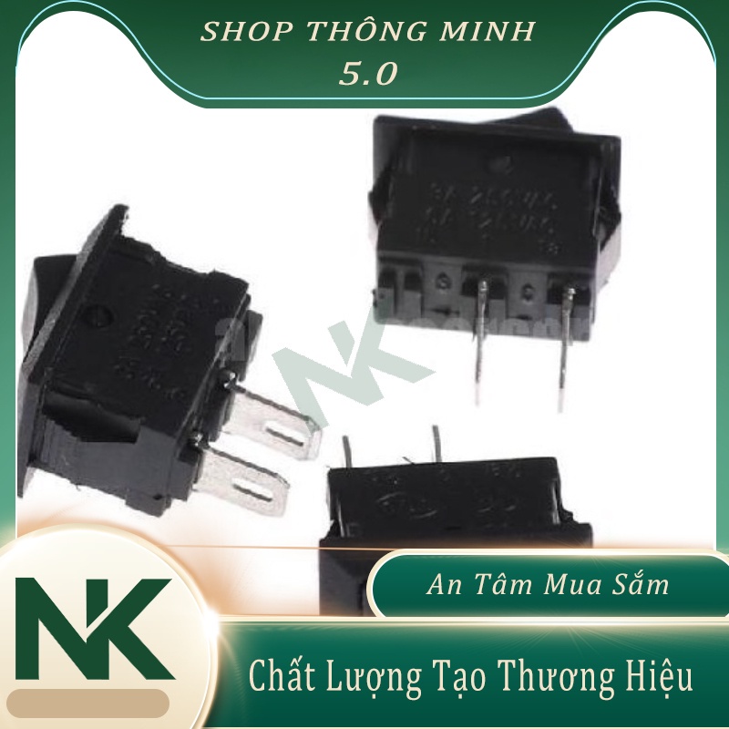 Công Tắc Bập Bênh 3A 10A 250V XL601 KDC1-11 KDC1-101 ❤️ Nút bật tắt tiện dụng cho thiết bị