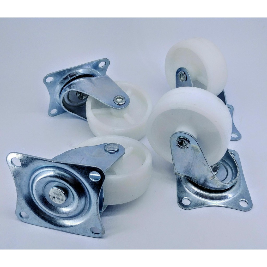 Bộ 4 bánh xe đẩy hàng xoay 360 độ, có khóa chống trượt loại 5cm