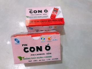 ❤️Giá sỉ❤️ Vỉ 6 pin tiểu AA con ó giá rẻ pin siêu trâu