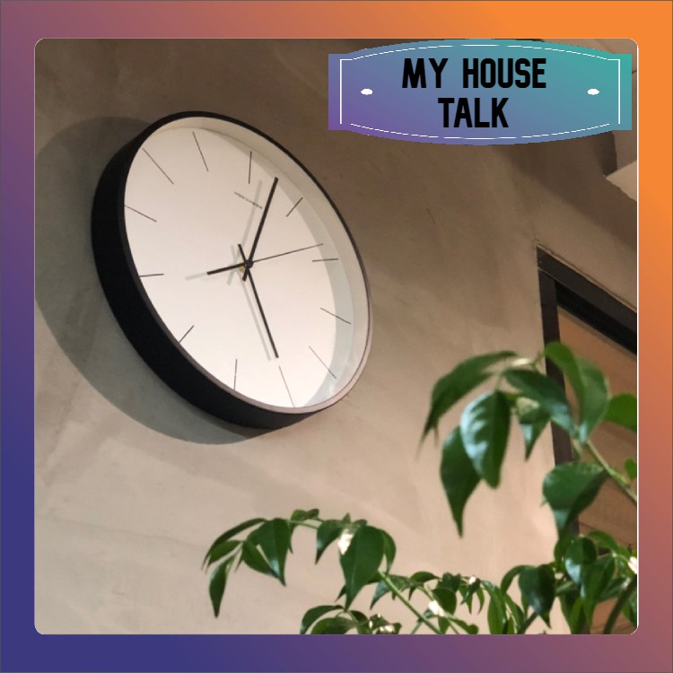 Đồng Hồ Treo Tường Quartz Kim Trôi Cao Cấp 30cm, Mặt Kính, Kiểu Dáng Sang Trọng