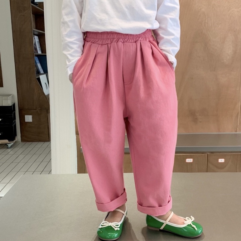 Quần kaki suông dài cho bé gái Q883