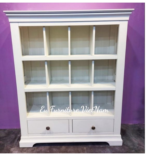Kệ sách, kệ trưng bày Chantilly Medium White