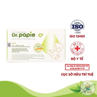 Gạc rơ lưỡi dr papie vệ sinh răng miệng cho bé - ảnh sản phẩm 5