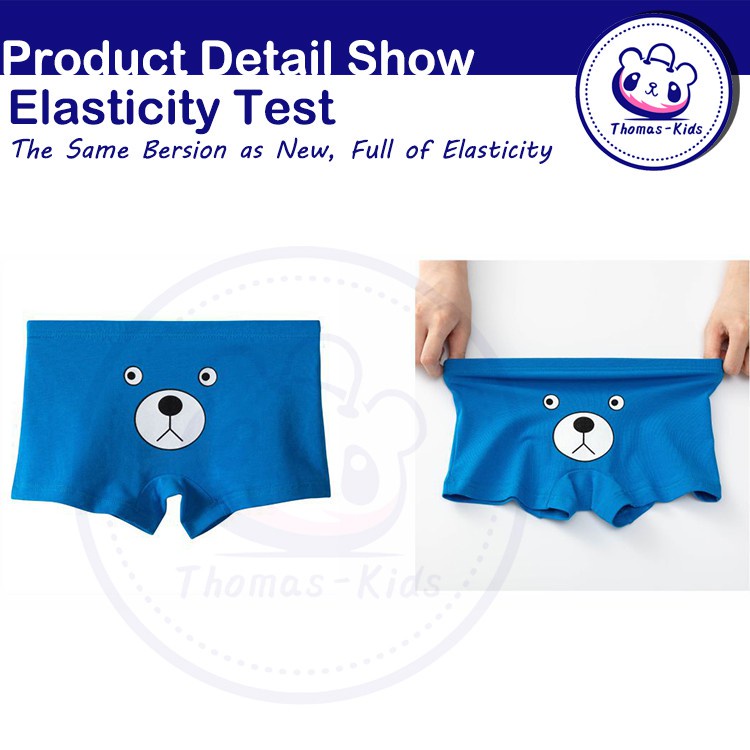Bộ 5 Quần Lót Boxer Bằng Cotton Mềm Mại In Họa Tiết Hoạt Hình Cho Bé 3-12 Tuổi