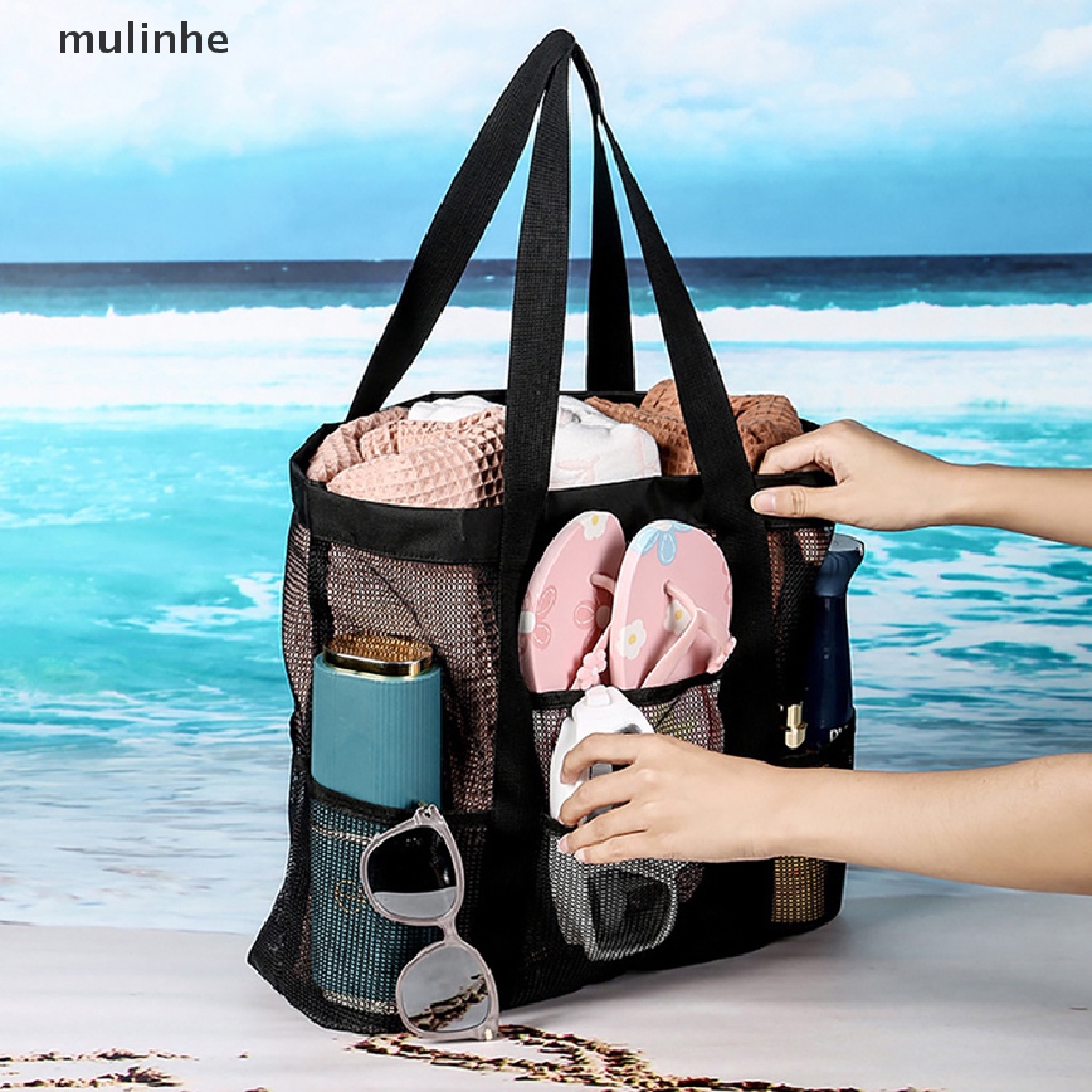 Túi Lưới Đựng Đồ Đi Biển Nhiều Ngăn Sức Chứa Lớn