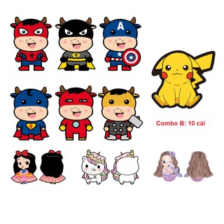 Bao Lì Xì Hoạt Hình Tân Sửu 2021 - Con Trâu Marvel Doremon Pikachu TẾT 2021  (COMBO 10 BAO)
