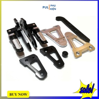 Gác chân sau Ex 150 Exciter 150 mẫu Biker nhôm cnc cao cấp đủ pat gắn gọn gàng tiện lợi để chân thoải mái
