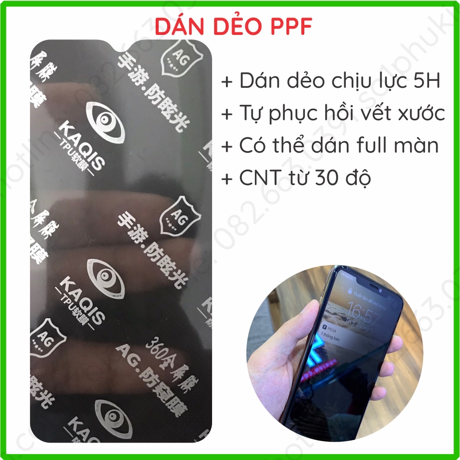 Dán chống nhìn trộm Vivo Y16 / Y02S / Y01/ Y02/ Y02A kính nano chống bể và ppf chống trầy xước