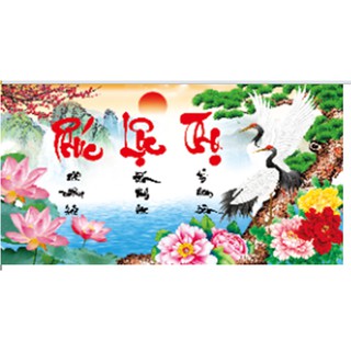 tranh thêu phúc lộc thọ DV6048