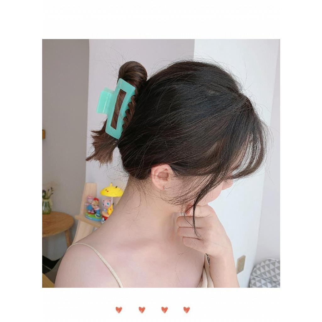 Kẹp tóc đuôi ngựa phong cách hình học thời trang Hàn Quốc cho nữ