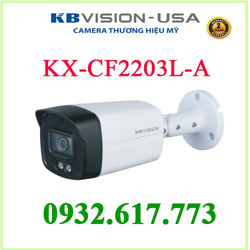 Camera 4 in 1 2.0 Megapixel KBVISION KX-CF2203L-A tích hợp míc, có màu ban đêm