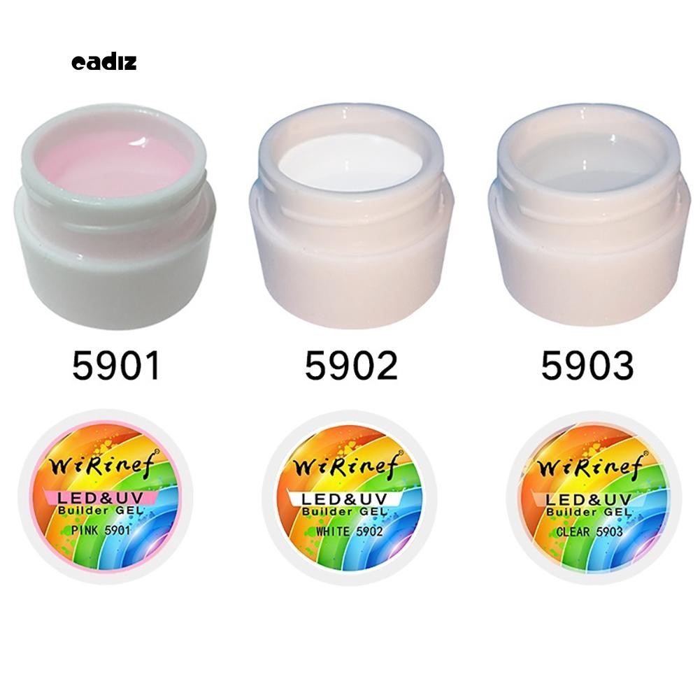 [Hàng mới về] Bộ 1/ 3 lọ gel đắp móng UV tự nhiên