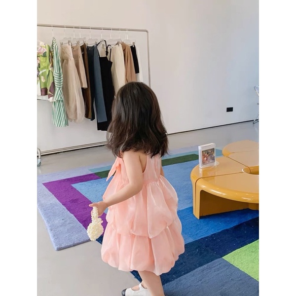 Váy hồng voan tơ-HÀNG SALE KO ĐỔI TRẢ
