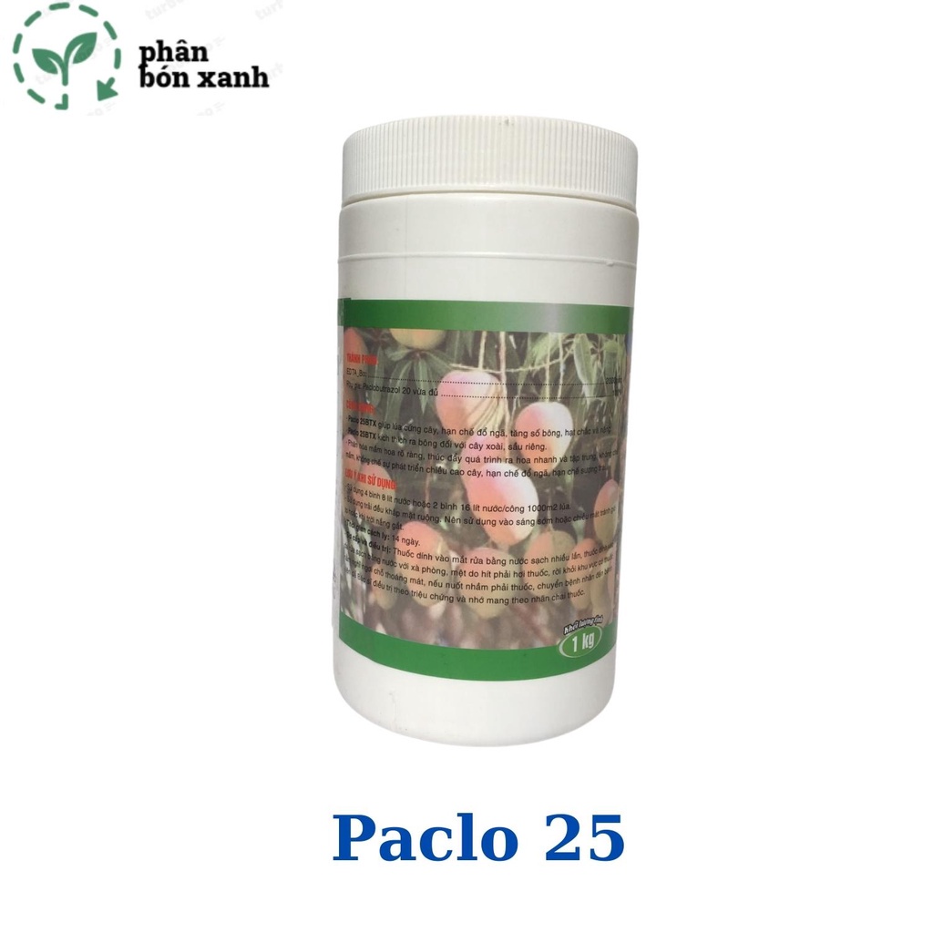 Phân bón kích hoa PACLO 25 giúp phân hóa mầm hoa,  ra hoa trái vụ, chống nghẹn bông, tăng đậu trái chất lượng