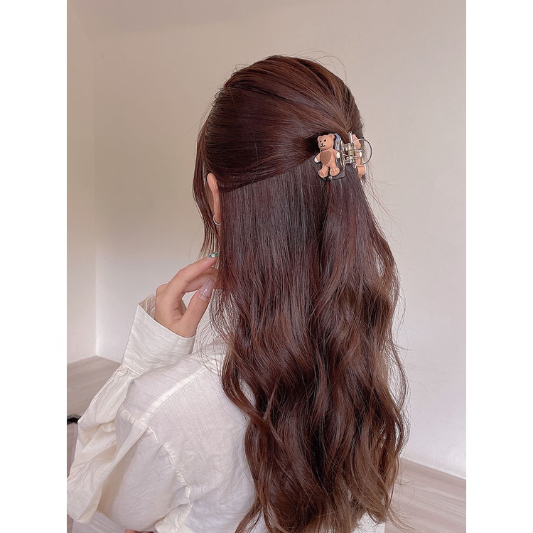 Kẹp tóc hình chú gấu nhỏ dễ thương phong cách Hàn Quốc