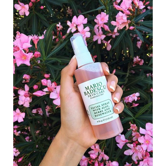 Nước Hoa Hồng Mario Badescu Facial Spray (aloe, herbs, rose water) - hồng