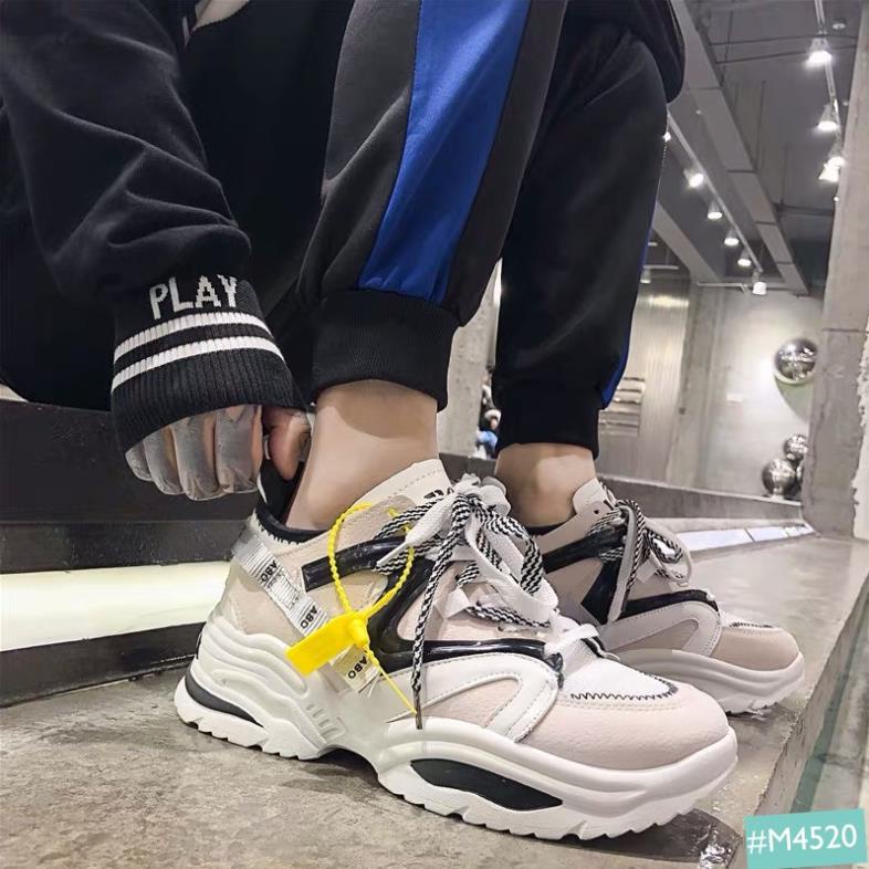 Giày Thể Thao Sneaker Cặp Đôi Nam Nữ Độn Đế Tăng Chiều Cao Hàn Quốc 5cm ABO MINSU M4520 Phù Hợp Đi Chơi, Đi Học .