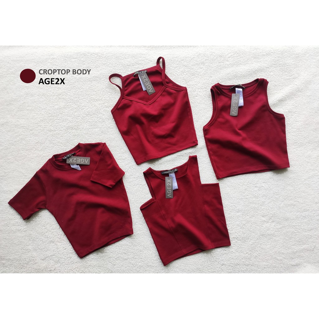 ÁO CROPTOP MÀU ĐỎ