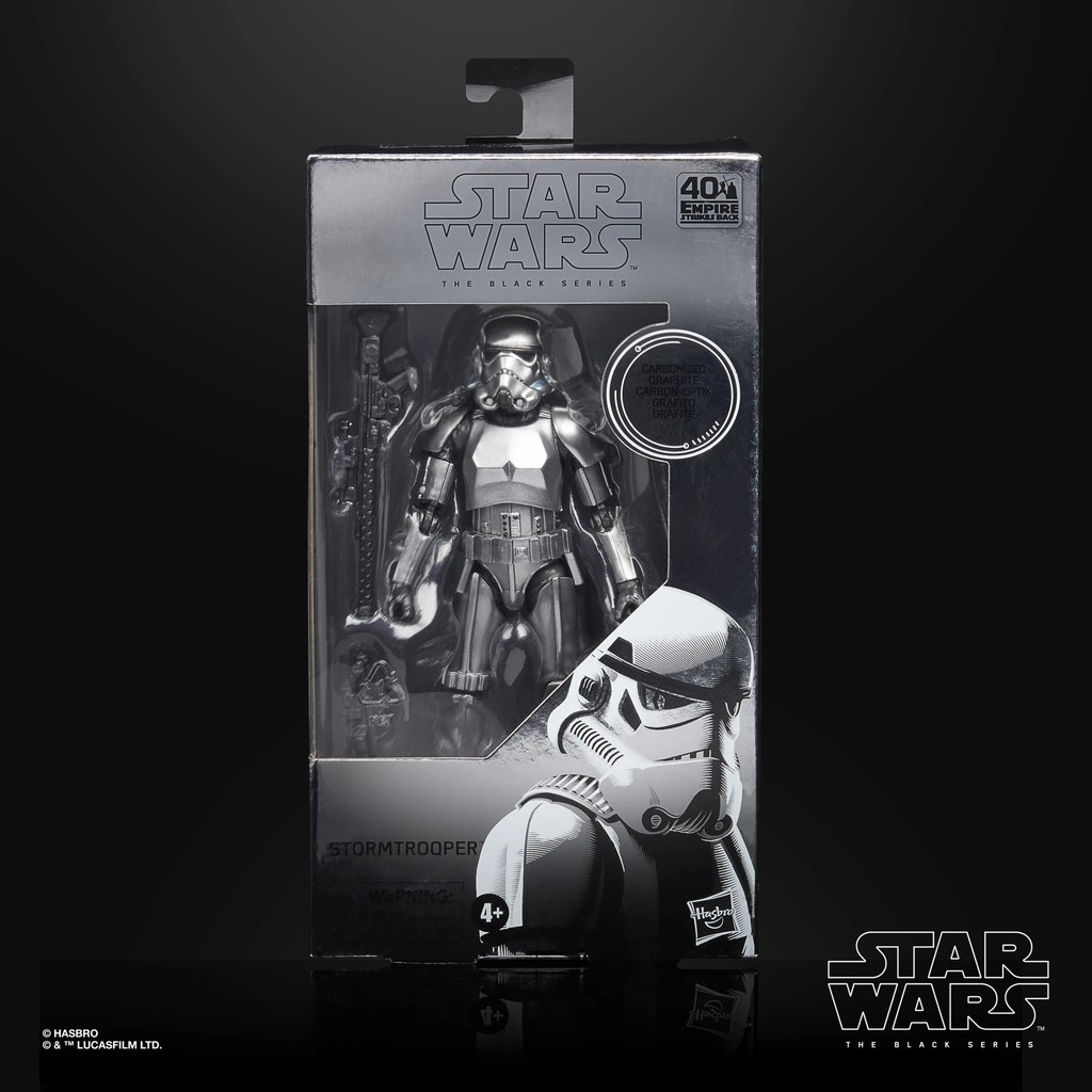 🌟Stormtrooper🌟Mô hình Hasbro◊Star Wars Black Series 6-inches◊The Empire Strikes Back - Carbonized Version