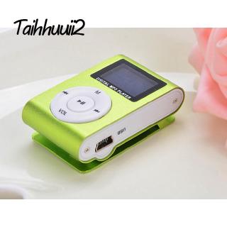 Máy Nghe Nhạc Mp3 Mini Màn Hình Lcd Hỗ Trợ Thẻ Nhớ Micro Sd 32gb