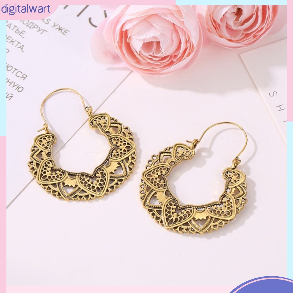 Đôi Khuyên Tai Hình Cánh Hoa Phong Cách Vintage Thời Trang Cho Nữ