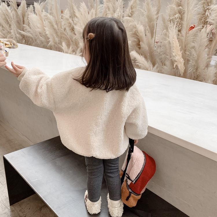 ❤Áo Len Lông Cừu Dày Dặn Họa Tiết Hoạt Hình Thời Trang Mùa Đông 2021 Cho Bé Gái