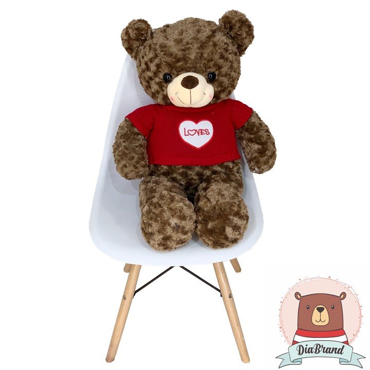 [CHUYÊN SỈ GIÁ SỐC]  Gấu Bông Cao Cấp Teddy Áo Len Hình Tim Size 80cm Hàng VNXK [ DIABRAND ]