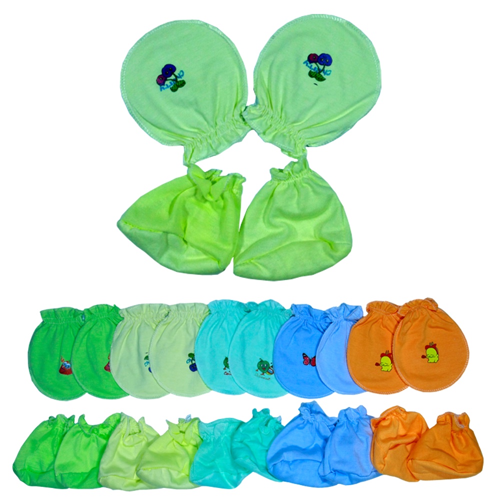 5 Đôi Bao tay, Bao Chân Sơ Sinh Chun Loại Rẻ - BTCR - Đồ sơ sinh, quần áo sơ sinh