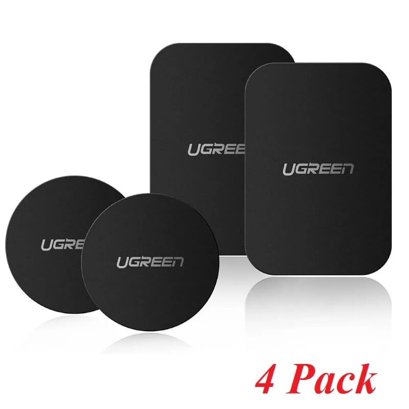 Ugreen 50416 4 miếng hít từ tính màu đen dùng hít điện thoại với giá đỡ LP123