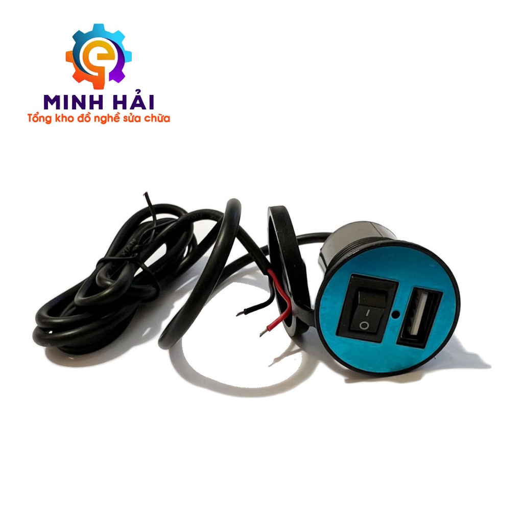 Bộ Tẩu Sạc Điện Thoại Di Động Gắn Xe Máy Có Nắp Đậy Chống Nước - Đồ Nghề Minh Hải