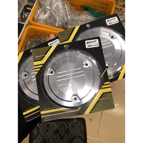 Nắp tròn 3 lỗ Wave / Dream nhôm CNC