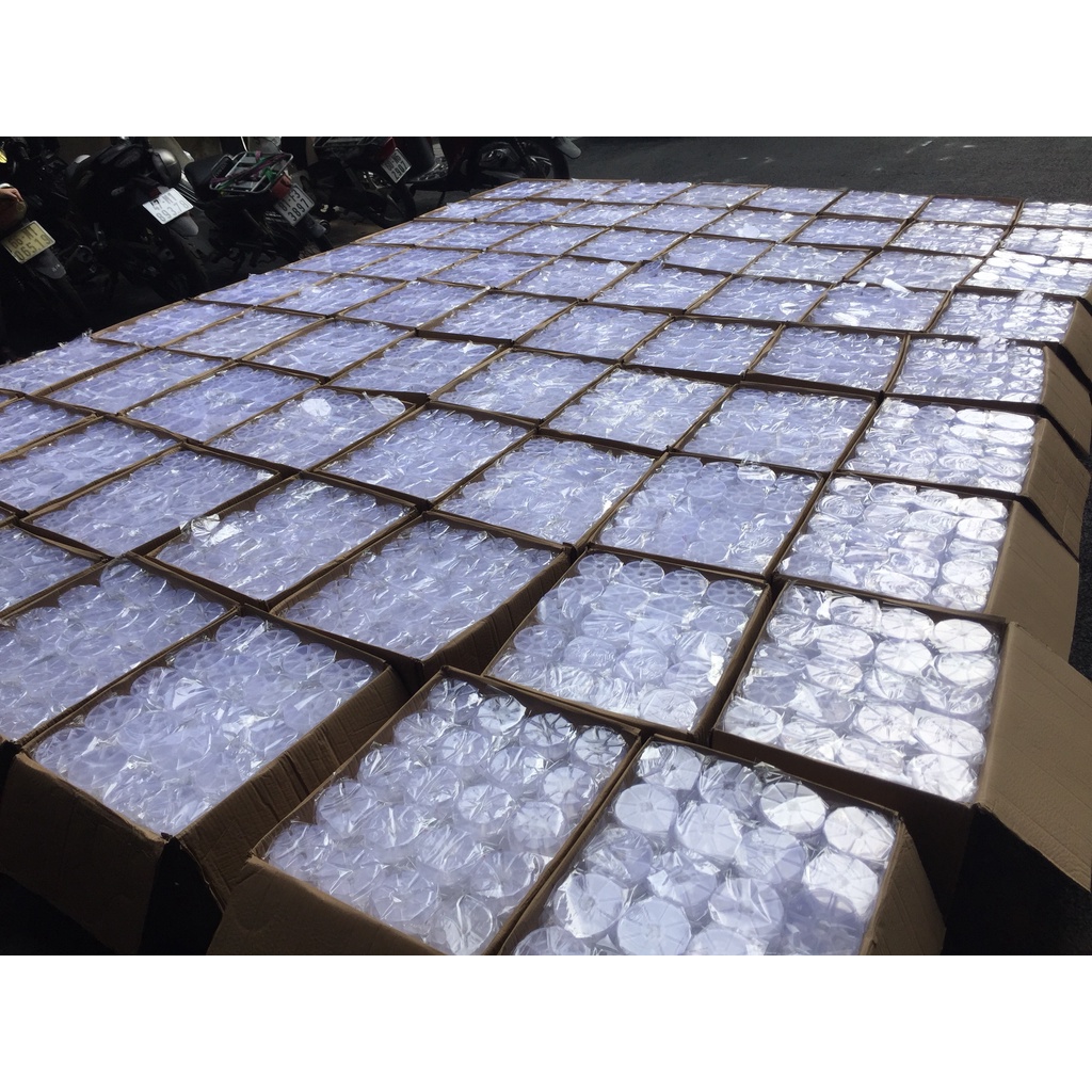 Hộp tròn 8 ô đựng đồ, đựng fan mi, mi rời, hủ, đựng trang sức và phụ kiện,  dụng cụ nối mi