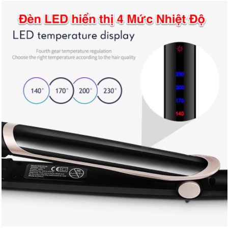 Máy uốn - duỗi tóc đa năng Kemei KM - 2219 có tia hồng ngoại làm nóng nhanh