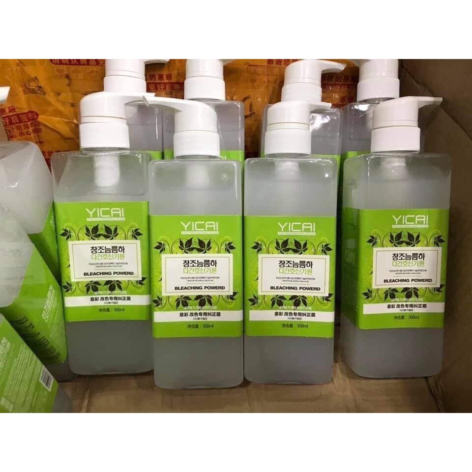 Bóc Màu YICAI Tóc Đỏ Đen Xanh Ra Vàng Không Cần Oxy