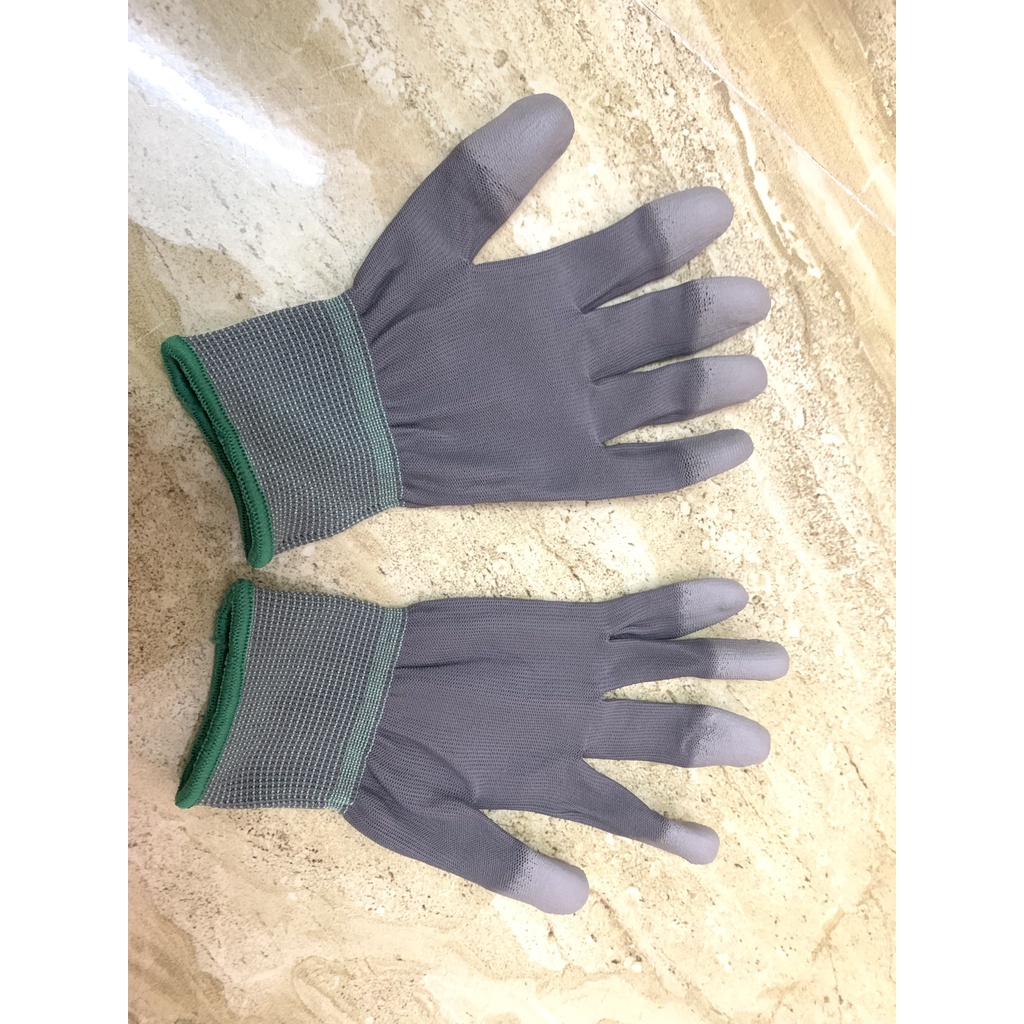 Găng Tay Phủ PU Đầu Ngón Chống Tĩnh Điện