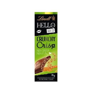 Socola sữa crunchy crisp hiệu lindt hello thanh 95gr