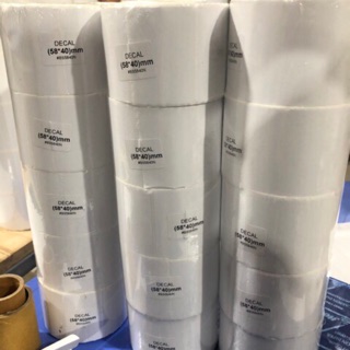 Tem decal 58 x 40 tem thực phẩm 800 tem 1 cuộn
