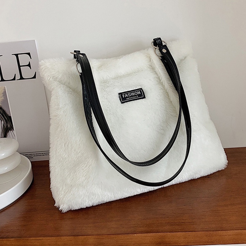 Balo đeo vai IELGY màu trơn/ họa tiết cỡ lớn phong cách Hàn Quốc cổ điển thời trang cho nữ