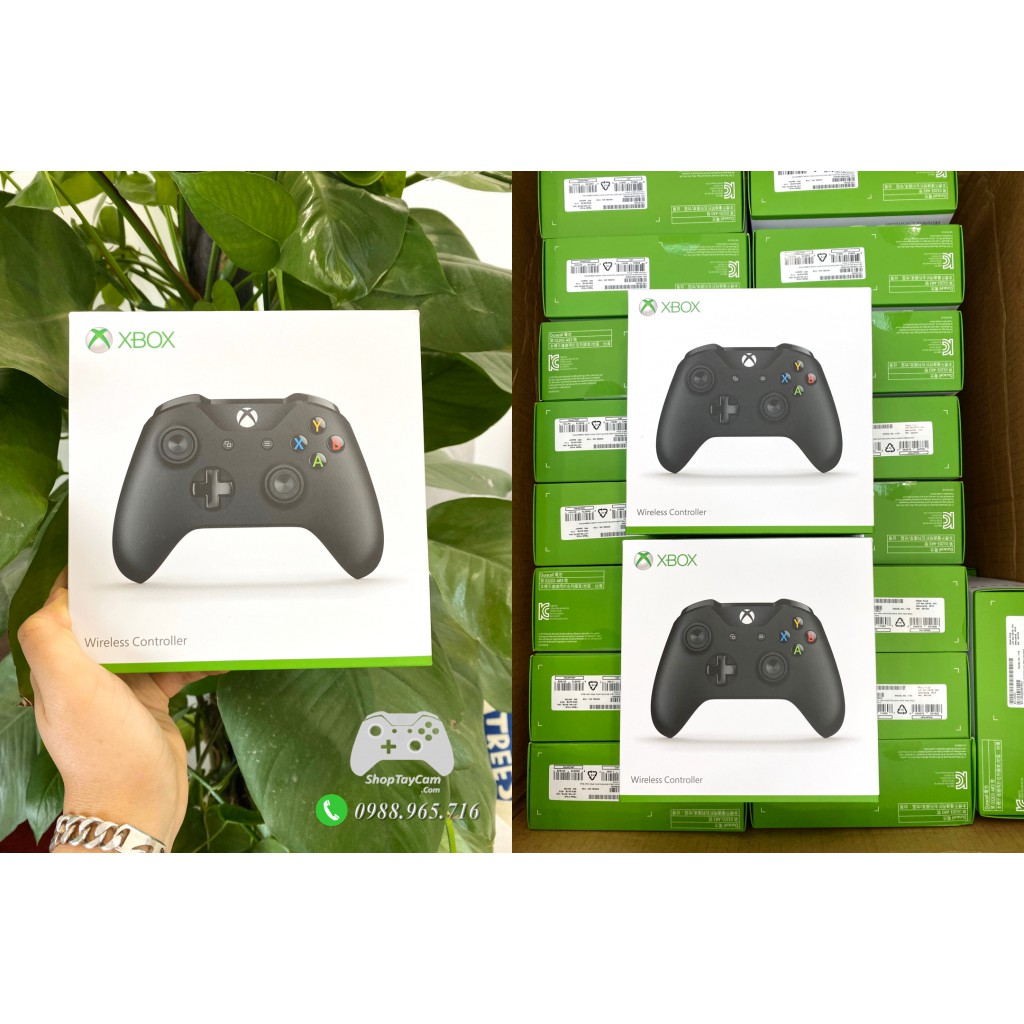 Tay Cầm Xbox One S Chính Hãng + Cáp Cable USB Chơi Game Tối Ưu Cho FO4 / FO3 / PC | TO