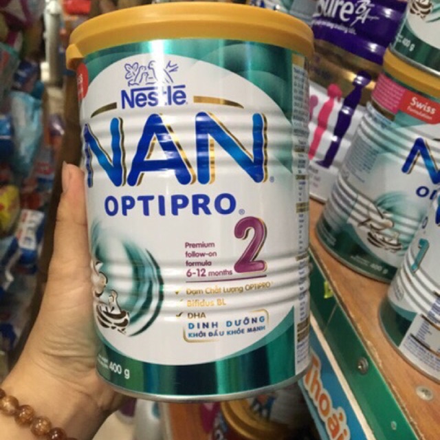 Sữa Nan optipro 2 400g cho bé từ 6-12thang