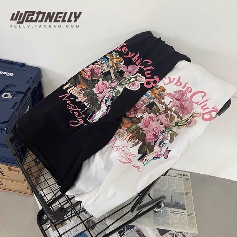 Áo phông nelly heybig sale (có sẵn) hoa hồng tự do 19