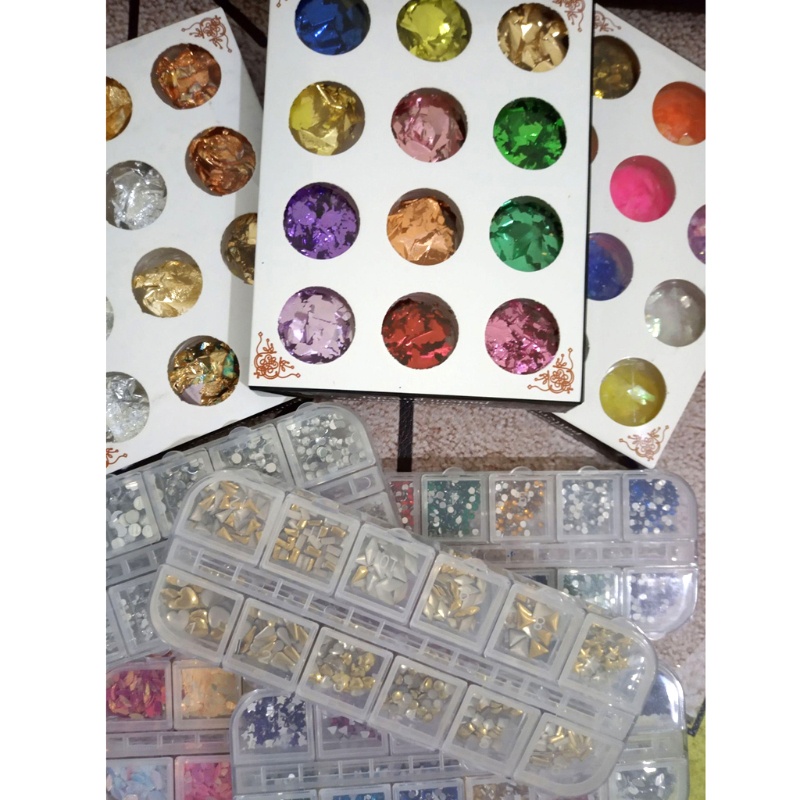 Hạt Pha Lê Lá Vàng Pha Lê Epoxy / Resin Làm Đồ Thủ Công DIY