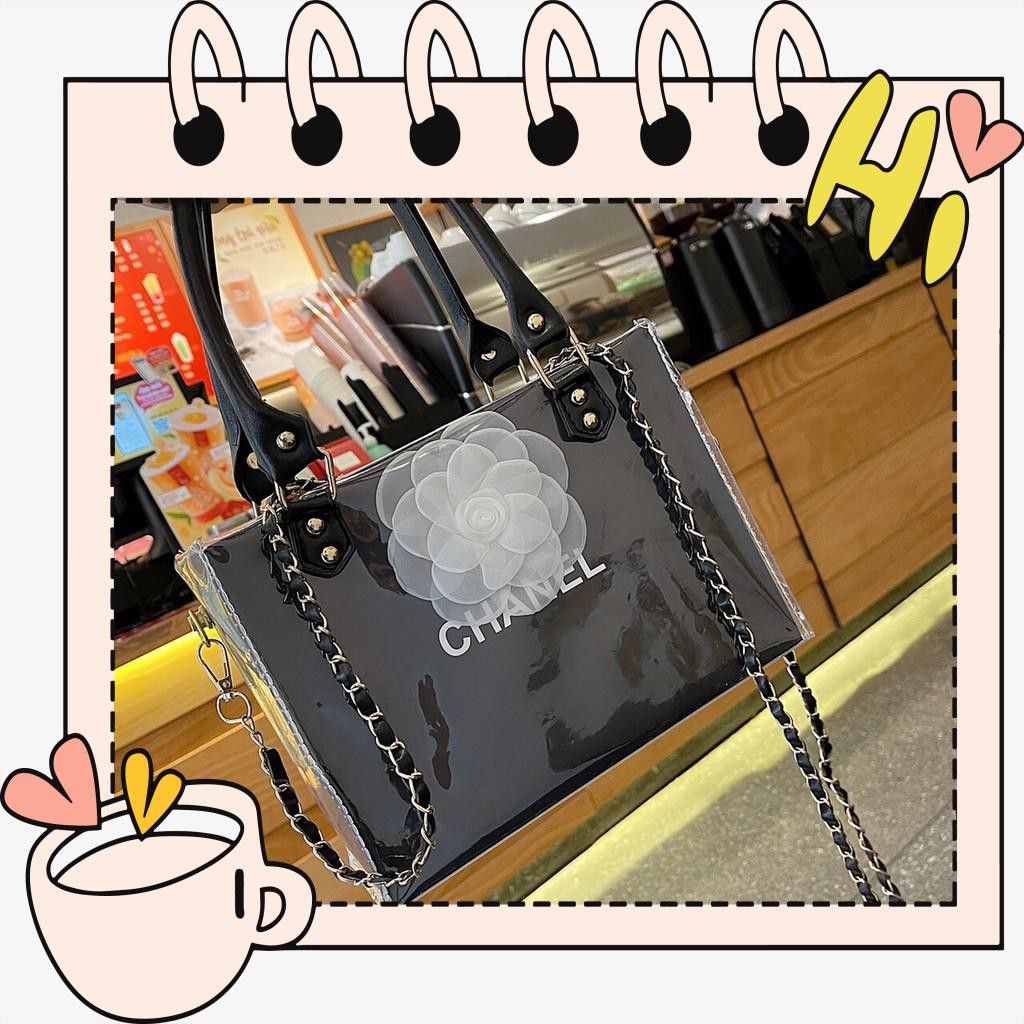 Túi xách cha..n..e..l hoa trà - Size 24cm - Hàng Đẹp