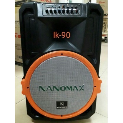 Loa kéo di động Nanomax LK-90 Công suất lớn 400W kèm 2 Micro hút âm hay chất lượng