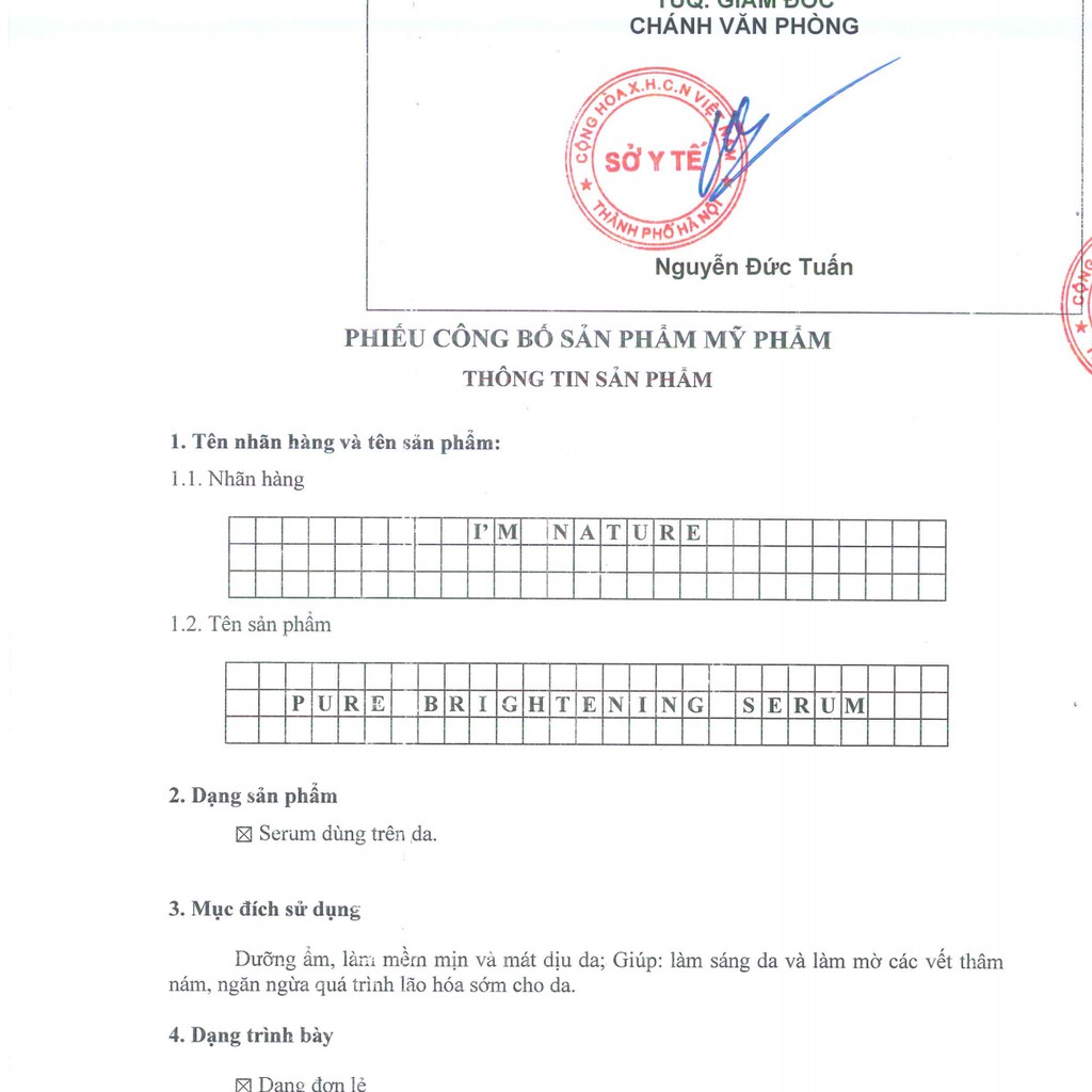 [ 100% HIỆU QUẢ ] Serum Dầu Gạo Và Collagen I'm Nature _ Dưỡng Da Căng Bóng Mịn Màng _ Làm Sáng Và Tái Tạo Da Hiệu Quả | BigBuy360 - bigbuy360.vn