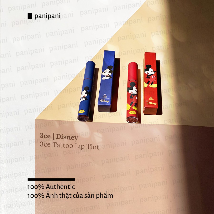 [100% AUTH] Son Kem Lì 3CE MicKey Tattoo Lip Tint 3,8g