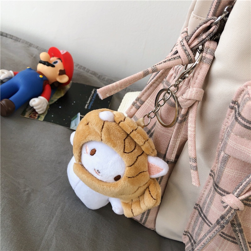 Balo Kẻ ChangYue móc Gấu